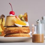 「プリンアラモードパンケーキ 黒糖ミルクティーキャラメルソース」税込み1,760円