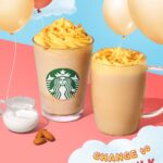 アーモンドミルクに変更した「シュークリーム フラペチーノ」、「シュークリーム ラテ」イメージ