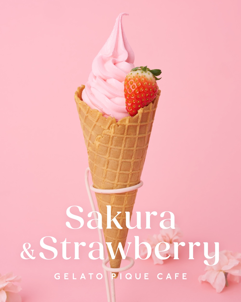 「いちごミルクソフト」税込み740円