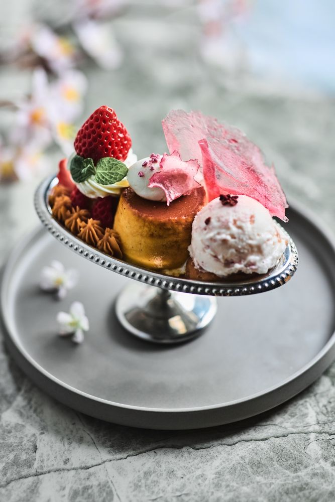 「季節の蜜芋プリンアラモード」税込み1,880円