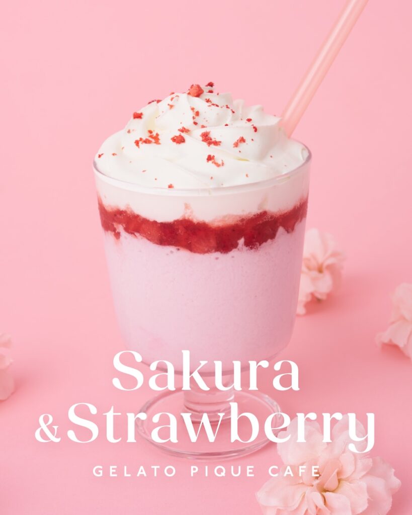 「いちごミルクスムージー」税込み890円