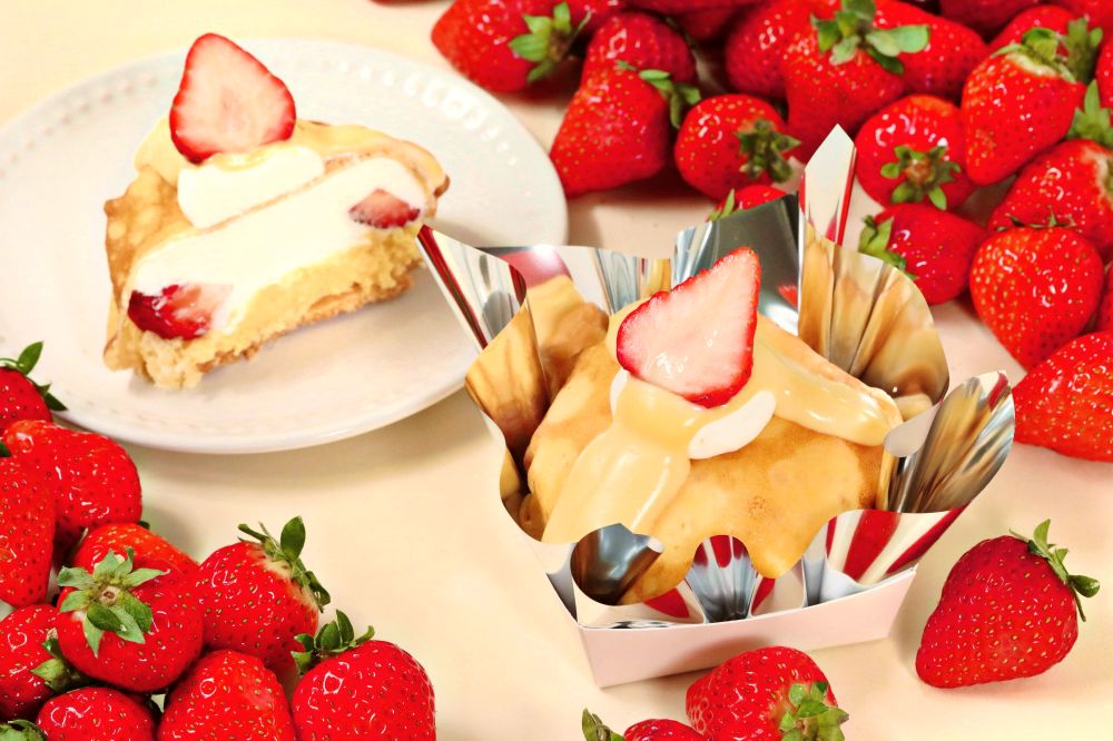 「苺のクレープ包み」税込み610円