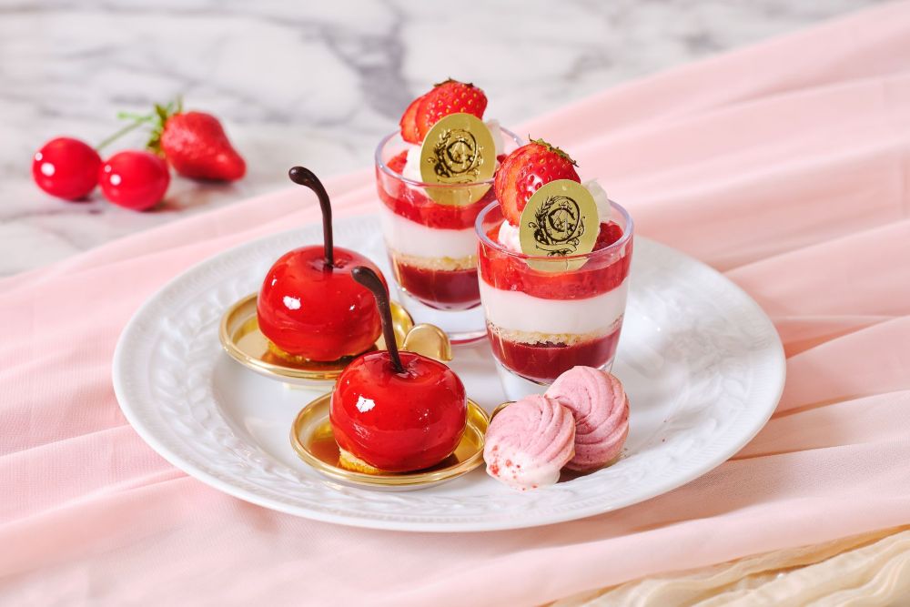 「春いちごと真っ赤なチェリーのアフタヌーンティー」イメージ