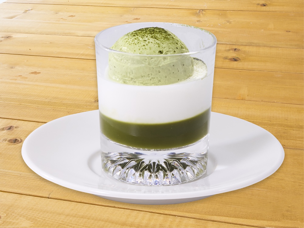 「抹茶クリームのミルクプリン」税込み580円