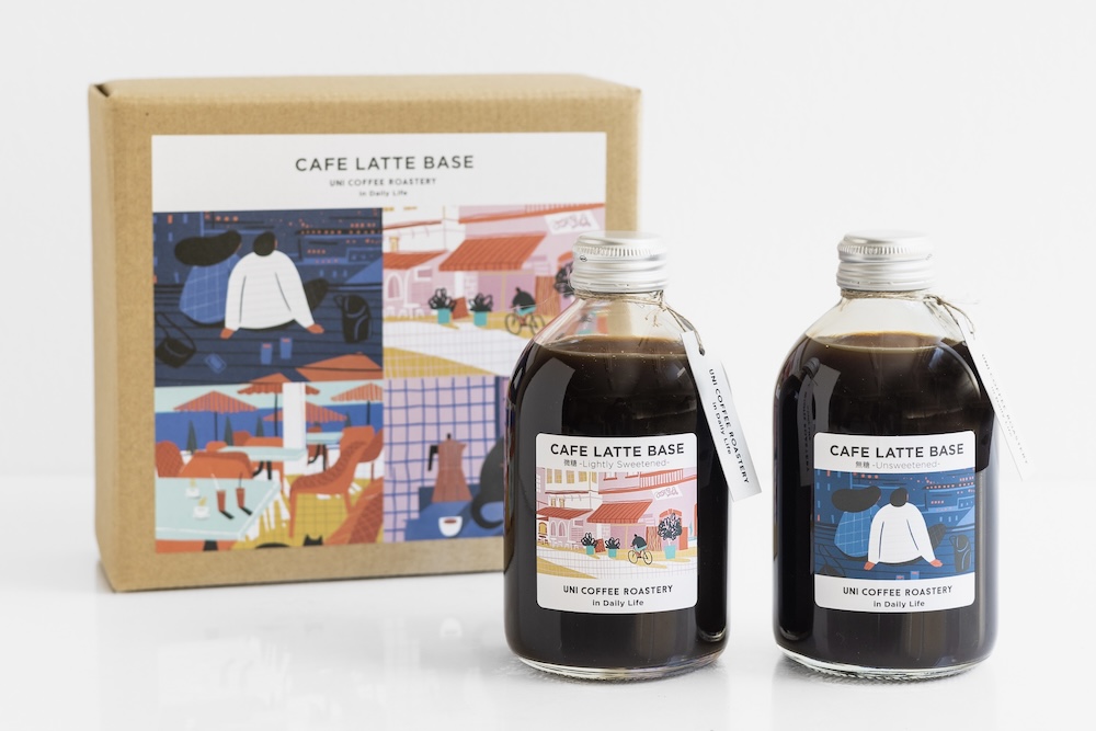 左から「ラテベース」の加糖、無糖。各・税込み1,650円