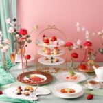 「ラ・プロヴァンス」にて販売される「完熟いちごとピスタチオのアフタヌーンティー」イメージ