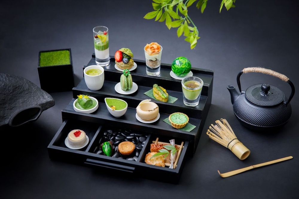「抹茶×ほうじ茶のアフタヌーンティー」イメージ