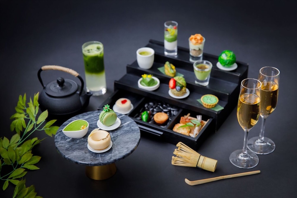 「抹茶×ほうじ茶のアフタヌーンティー」イメージ