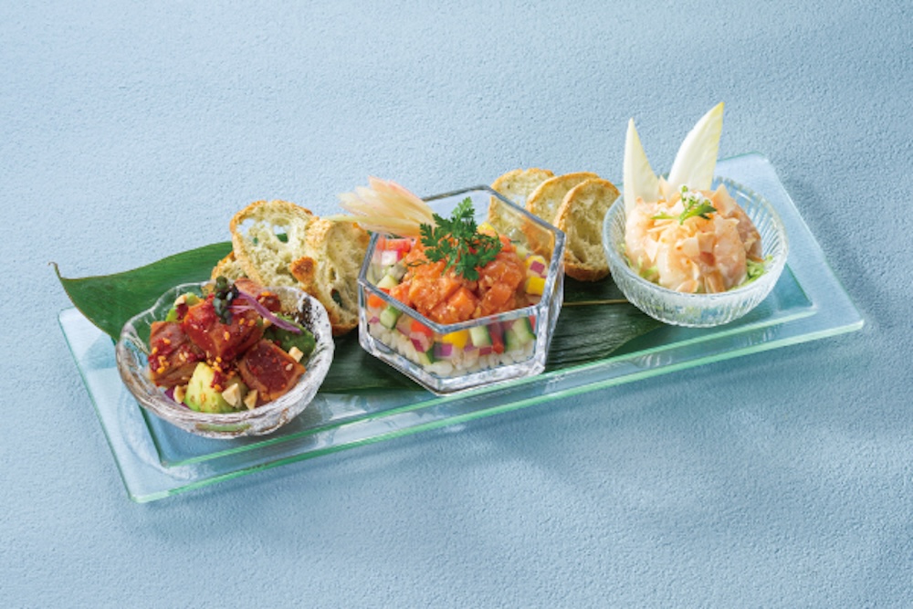 新作「ポケ トリオ（マグロ・サーモン・エビ）」税込み2,800円