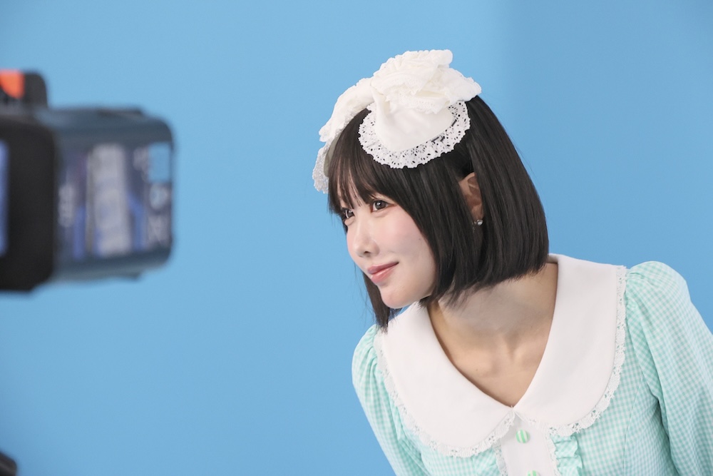 「マックに甘いの飲みにこないか キティとプリン」篇のメイキングビジュアル