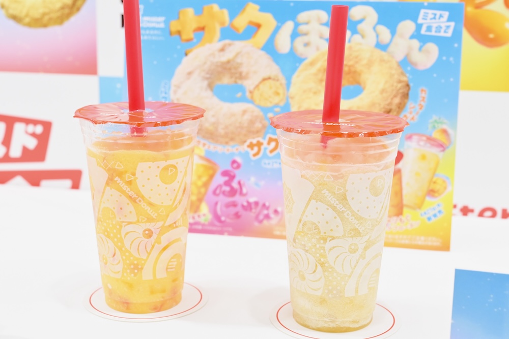 左から「シャリもぐヨンジーガムロ　マンゴー＆グレープフルーツ」、「シャリもぐフォンリービン　パイン＆ナタデココ」