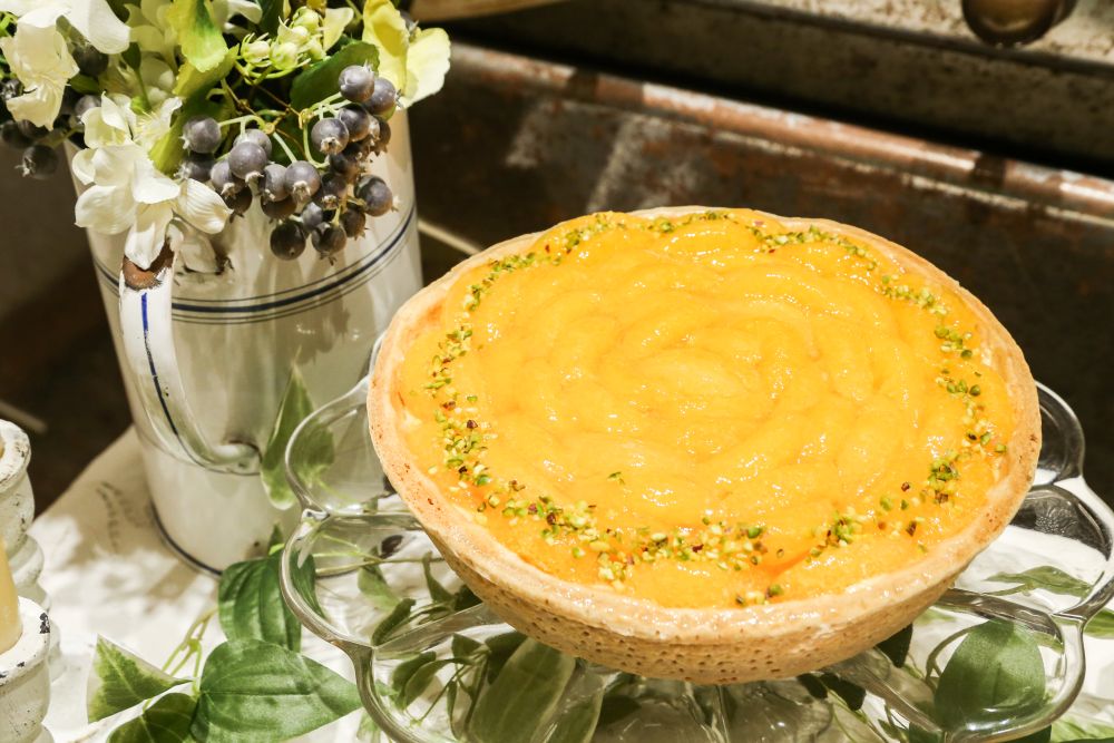 「オレンジのタルト」ピース・税込み896円、ホール・税込み8,067円