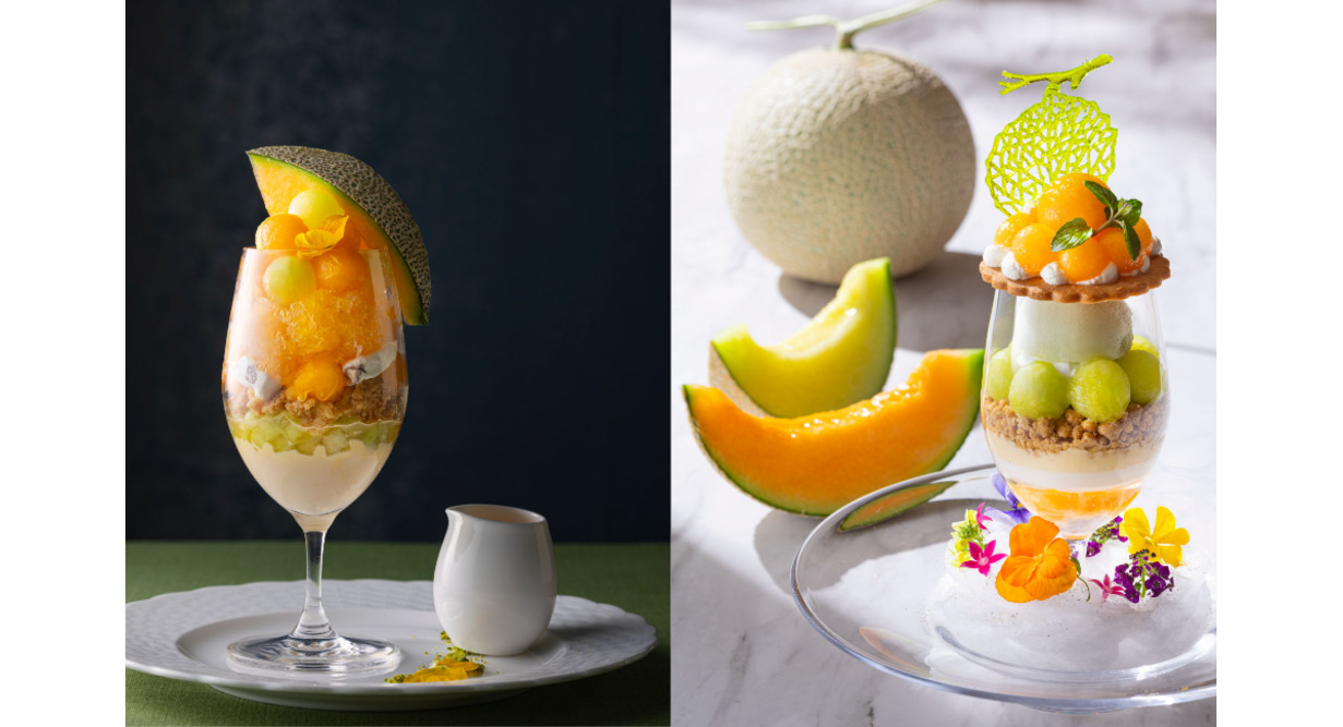みなとみらいで味わう、初夏のご褒美パフェ“メロン尽くし”の2種が5月•6月限定で登場