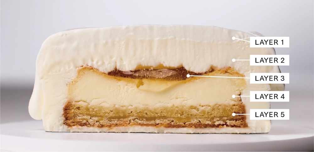 「極上牛乳ソフトのクリームチーズケーキ」イメージ