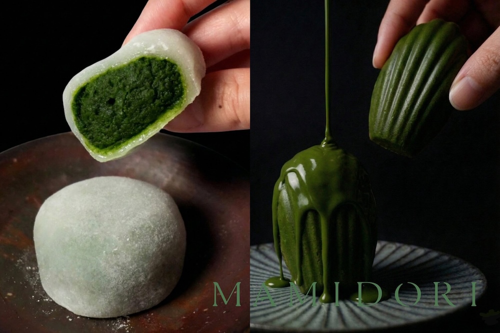 左から「MAMIDORI大福」、「MAMIDORIマドレーヌ」