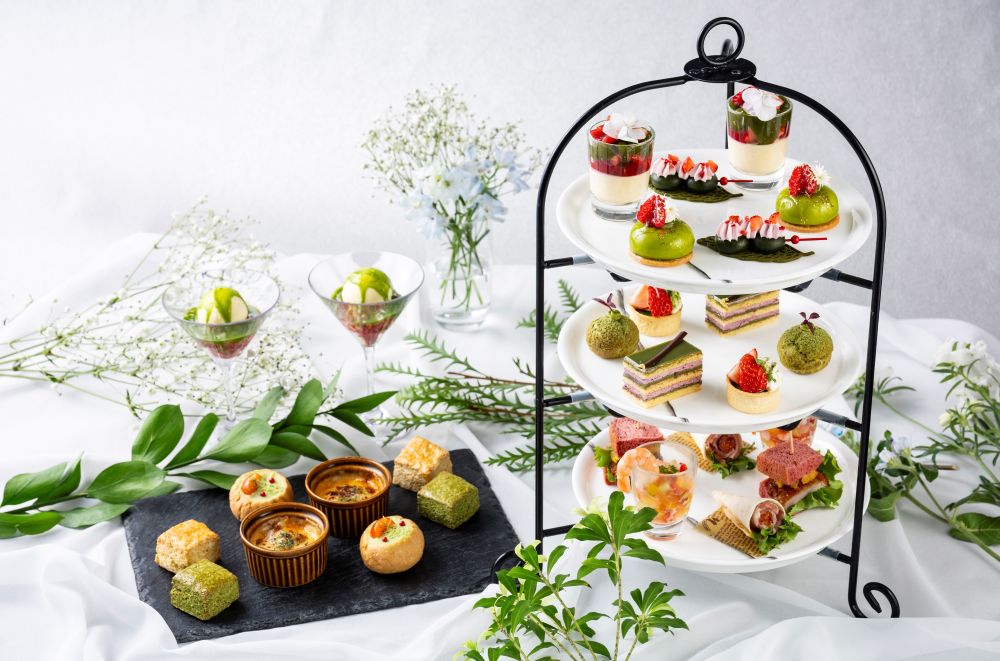 「抹茶とベリーのアフタヌーンティー」イメージ