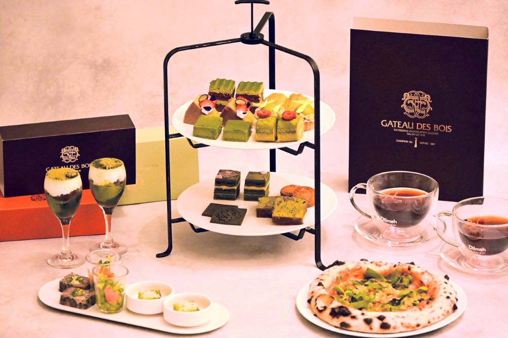 「新緑の奈良を楽しむ 抹茶プレミアムアフタヌーンティー」イメージ