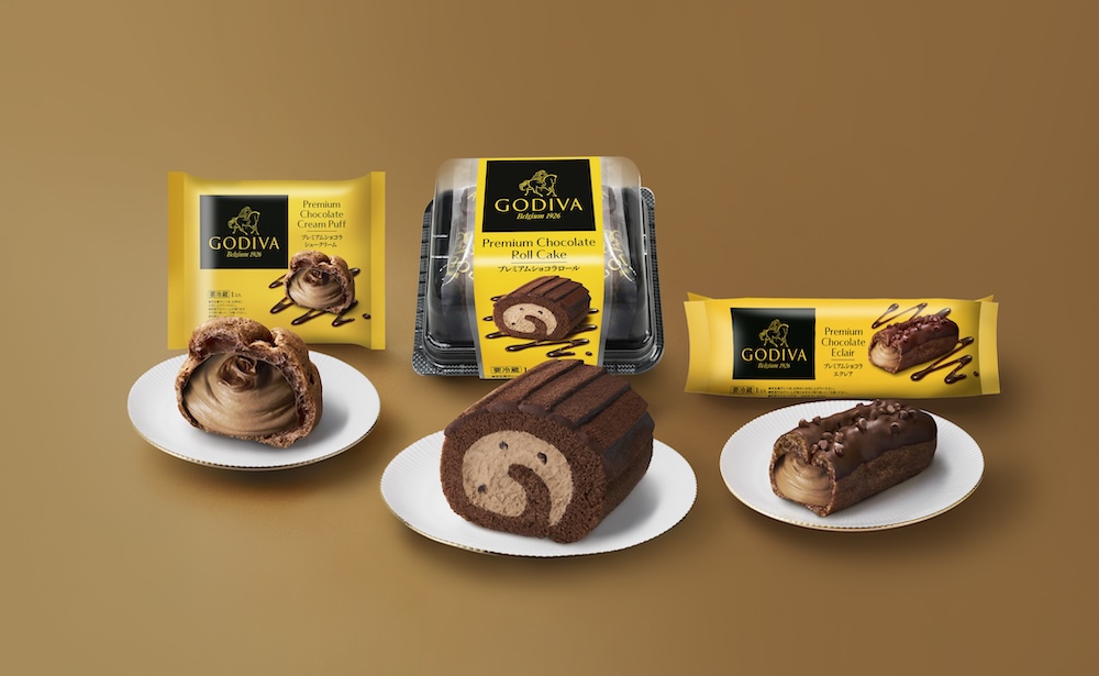 モンテールのゴディバ監修スイーツ3品のイメージ
