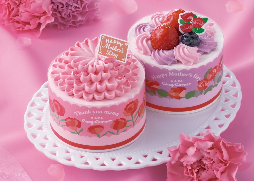 母の日向けケーキ2種のイメージ