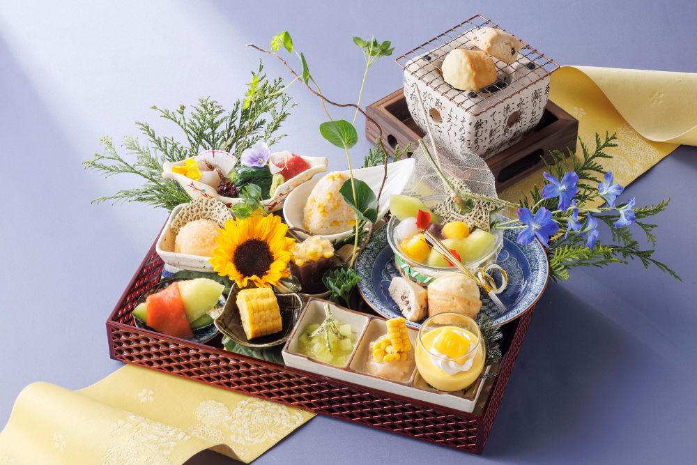 和のアフタヌーンティー「箱庭～はじける夏POP～」イメージ