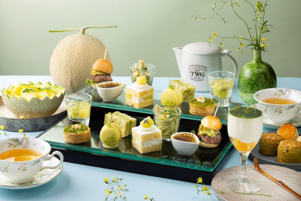「メロンと抹茶のアフタヌーンティー」イメージ