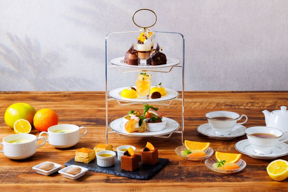 「柑橘とチョコレートのアフタヌーンティー」イメージ