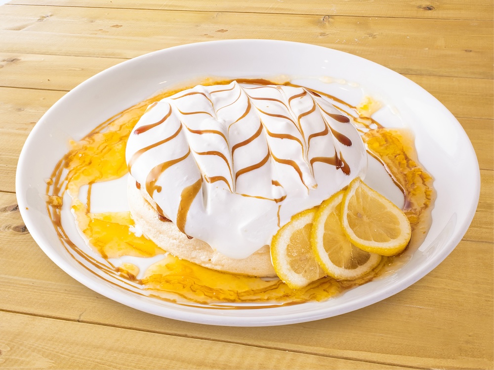 「レモンヨーグルトクリームのリコッタパンケーキ」税込み1,580円