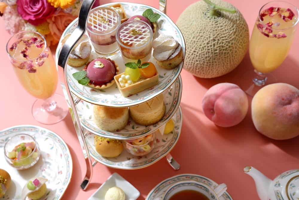 「ピーチ×メロンアフタヌーンティー」