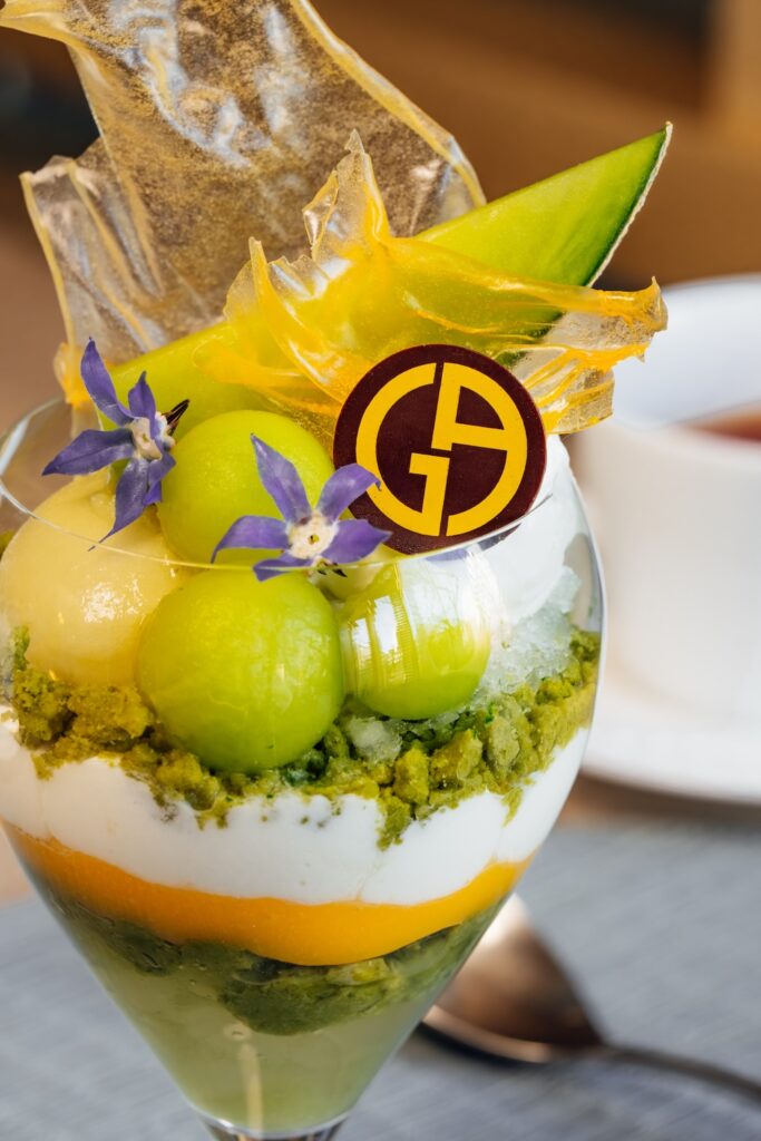 「メロンと抹茶のパフェ」イメージ