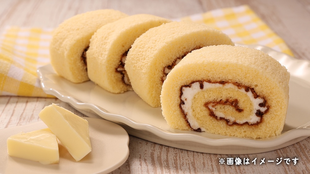 「ふんわりロールケーキチーズ風味 4切入」税込み108円