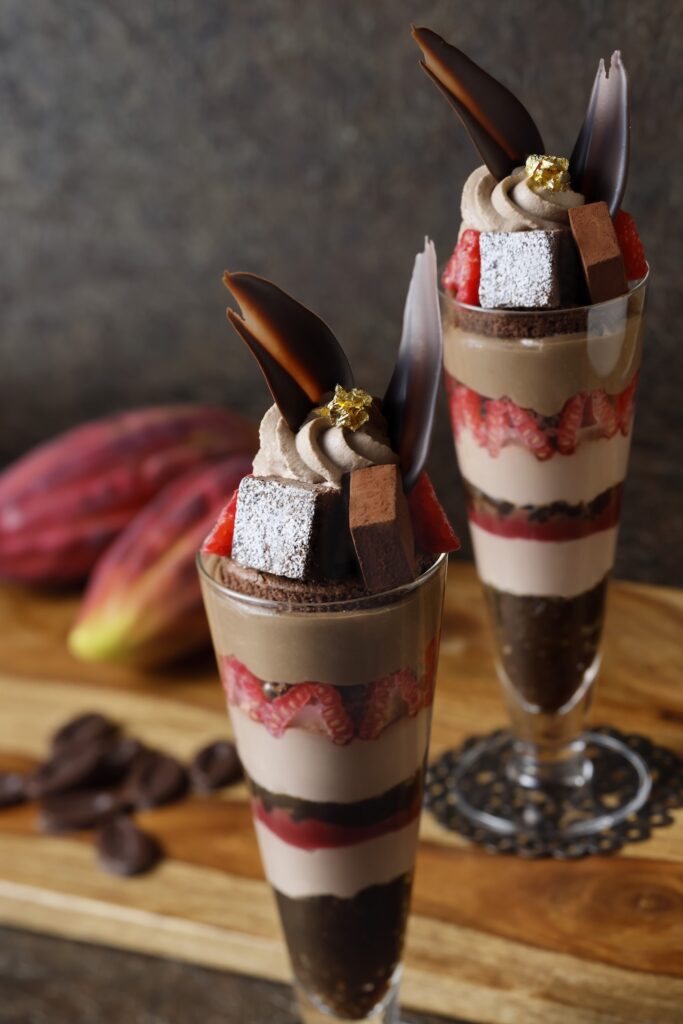 「至福のチョコレートパフェ ～カカオとフランボワーズの余韻～」イメージ