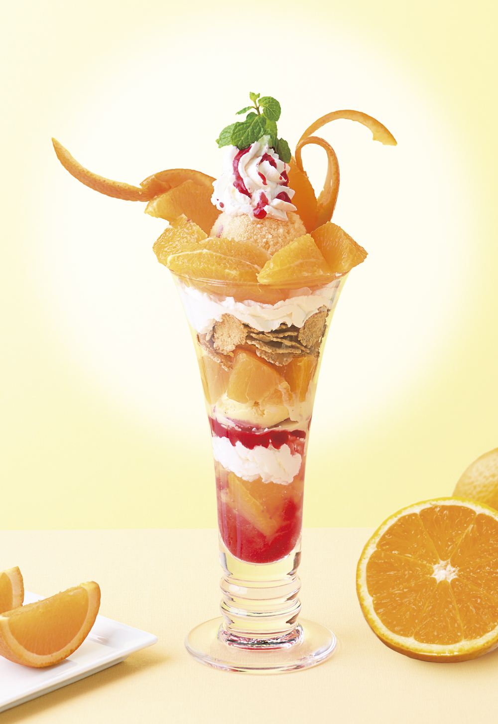 「愛媛県産清見オレンジのパフェ」イメージ