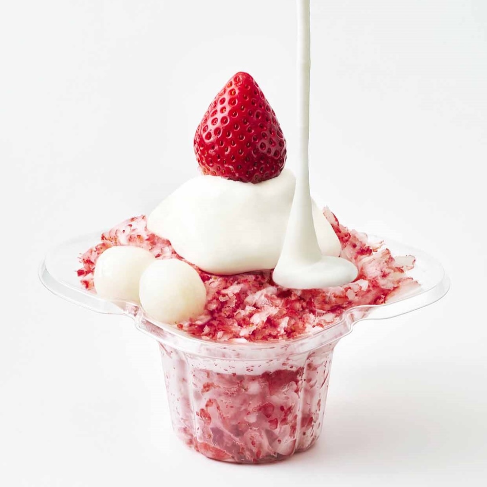 「うらかわ菅農園」の「フローズン苺のふわふわ削り」税込み968円