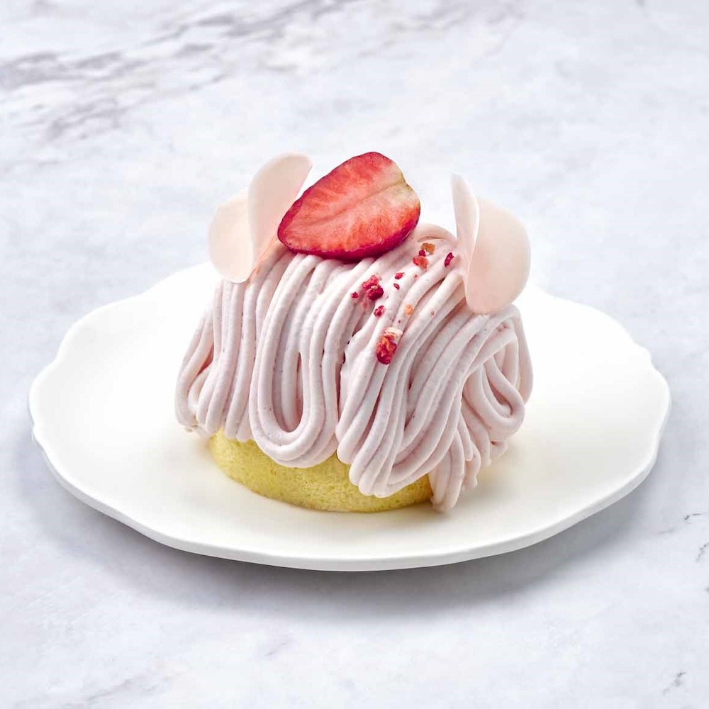 「CAFÉ de ROMAN」の高島屋限定・各日150個限定「いちごモンブラン」税込み675円（初登場、4月28日まで）