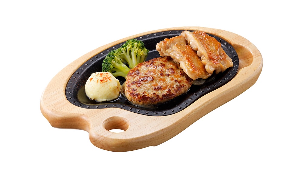 「ガーリックチキン＆ハンバーグステーキ」税込み1,520円〜