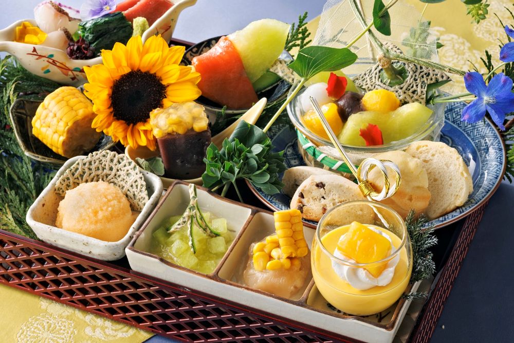 和のアフタヌーンティー「箱庭～はじける夏POP～」イメージ