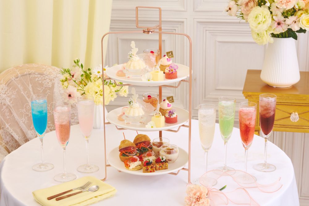 「マリエ フローラル セレブレーション アフタヌーンティー 推し活ドリンク1杯付き（Mariée Floral Celebration Afternoon Tea）」イメージ