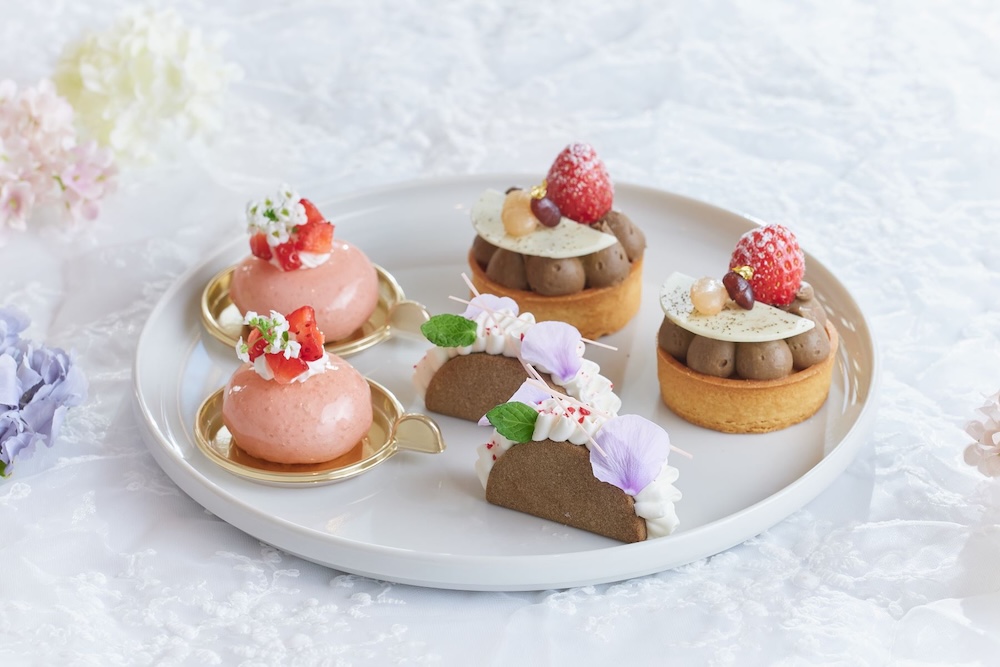 「抹茶と紫陽花のアフタヌーンティ with 祇園辻利」イメージ