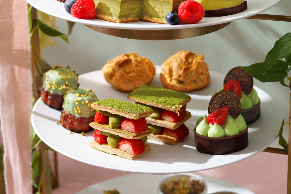 「Matcha Pistachio Green Luxe Afternoon Tea」イメージ