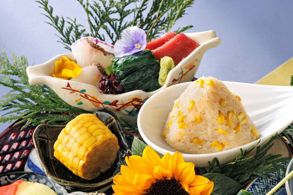 和のアフタヌーンティー「箱庭～はじける夏POP～」イメージ