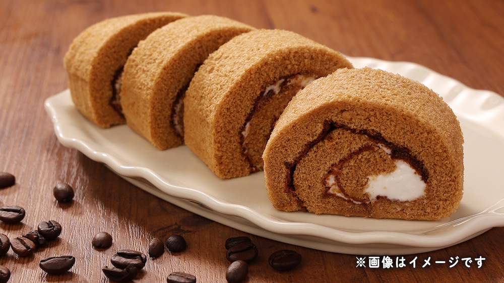 「ふんわりロールケーキ珈琲風味 4切入」税込み108円