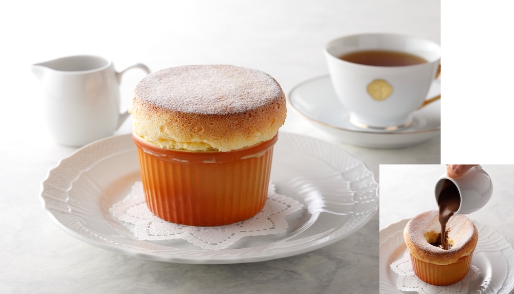 「できたてふわふわスフレ チョコレートソース添え」税込み1,400円