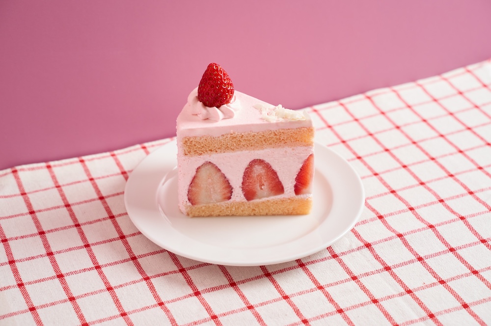 春季限定「いちごのピンクショートケーキ」税込み840円