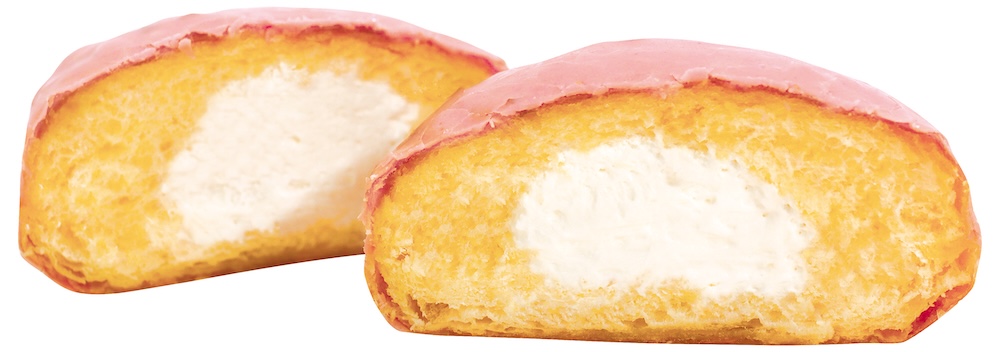 「milkyクリームドーナツ（いちごチョコ）」税込み264円