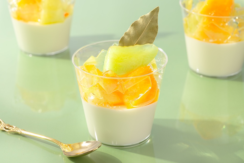 「Wメロンの杏仁豆腐」税込み570円