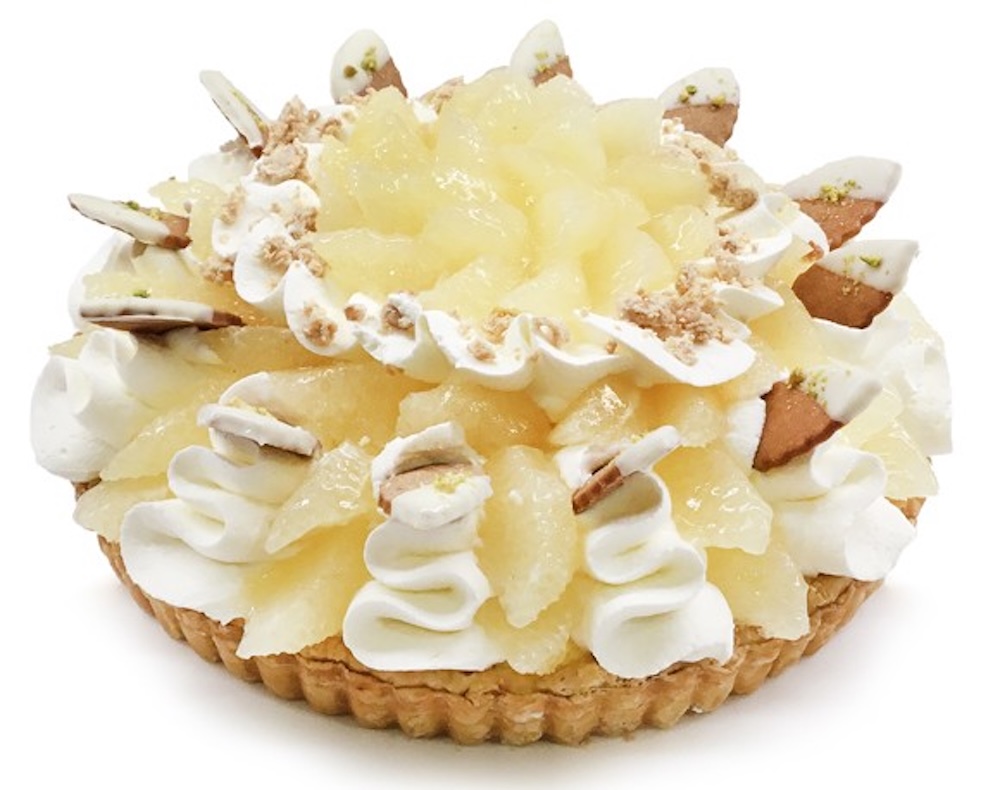 船橋東武店の「愛媛県 宇和島市 YAMAUCHI FARM産『宇和ゴールド』とホワイトチョコクランチのケーキ」ピース・税込み1,100円