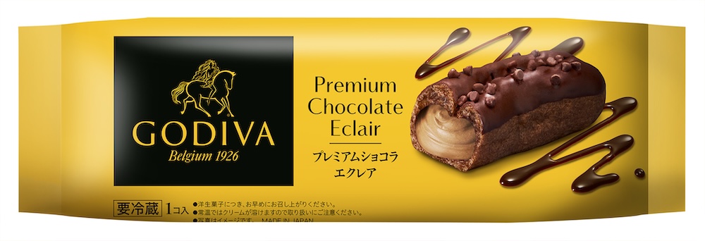 「プレミアムショコラエクレア」税込み302円（沖縄県のみ税込み378円）