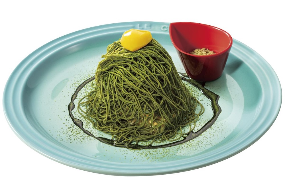 「絞りたて抹茶モンブランのちいさな冷やしパンケーキ」税込み858円〜