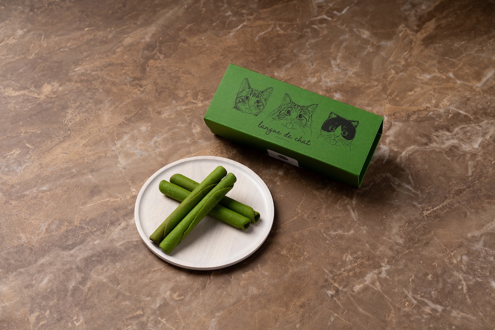 「フェーヴ」の「ラングドシャロール 抹茶」8個入り・税込み972円