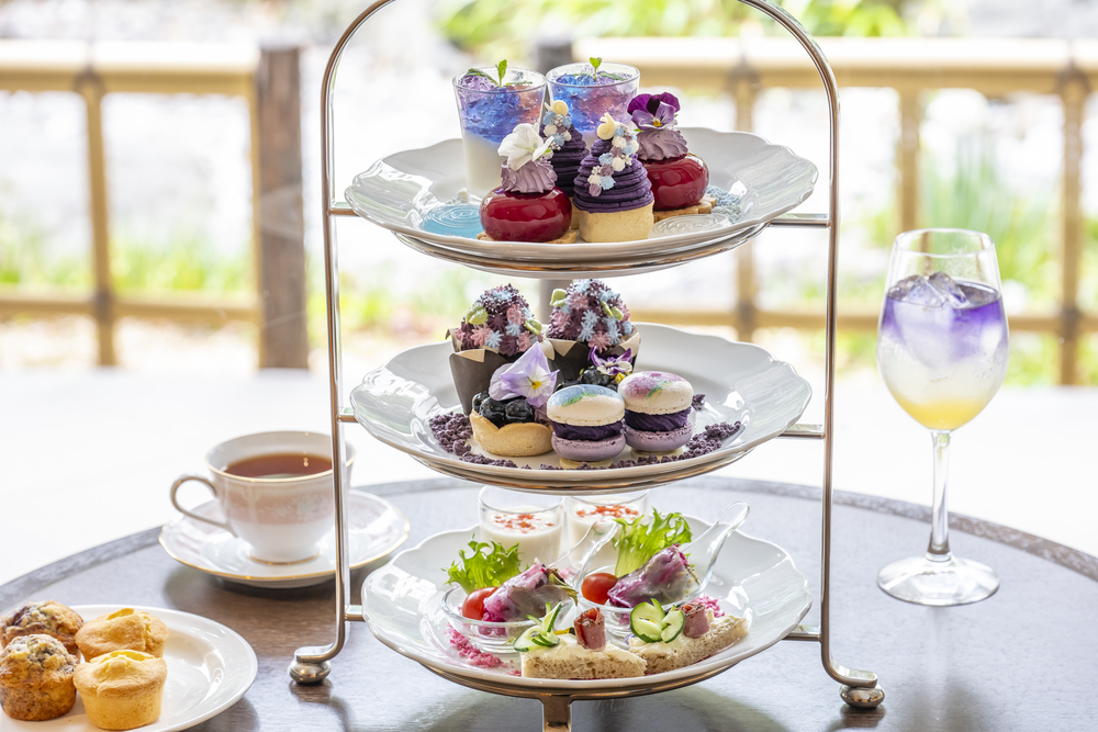 「窓辺の紫陽花アフタヌーンティー」イメージ